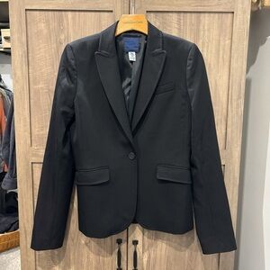 J crew 4T women’s blazer Wool Black Tall